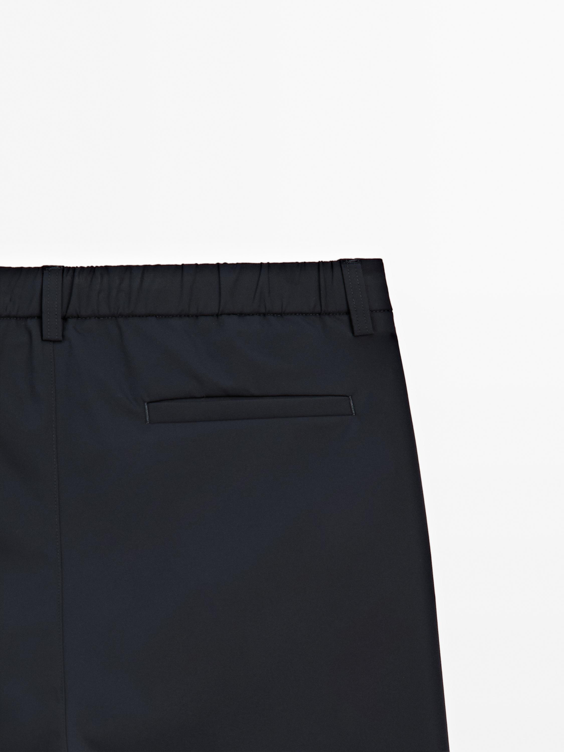 Regular-fit technical trousers